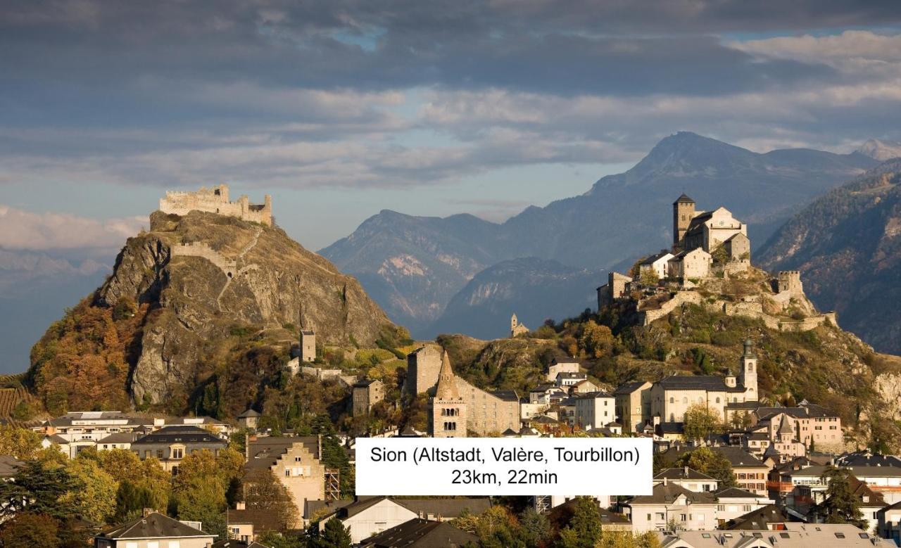 Bnb Vino Veritas Salgesch Kültér fotó